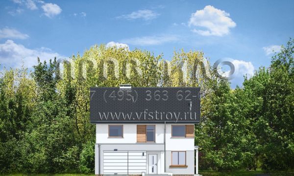 Проект дома с большой гостиной S8-205-2 (Миранда)