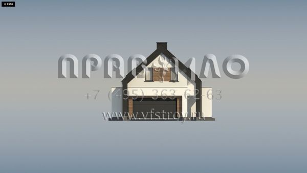 Проект современного стильного четырехкомнатного дома для зауженных участков s3-212 (Z330 P)