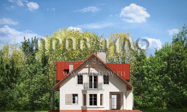 Проект дома с двумя санузлами S8-261-2 (Юлька 3)