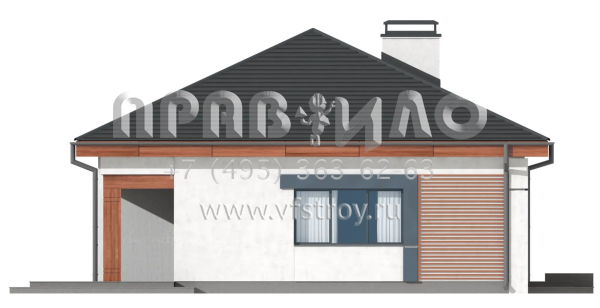 Проект одноэтажного дома S3-101 (Z273 a el)