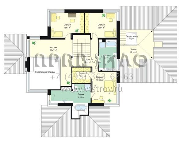 Проект эксклюзивного коттеджа S8-432-1 (Дом с видом)