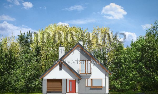 Проект оригинального по форме дома S8-172-1 (Ландыш)