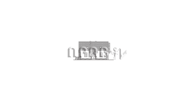 Проект стильного дома в современном стиле со вторым светом K-256-1K