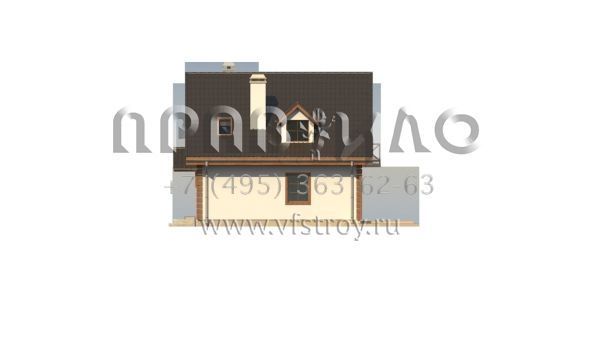 Проект квадратного в плане загородного дома S3-133 (Z1 gl)