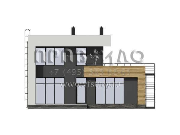 Проект монолитно-каркасного дома S7-189(4-05)