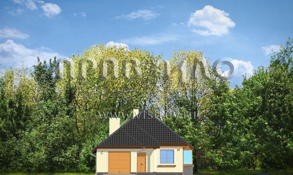 Проект одноэтажного дома для проблемного участка S8-223 (Такса 3)