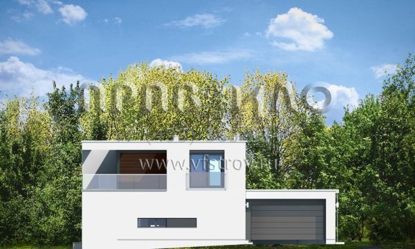 Проект дома с плоской кровлей S8-402 (Солнечная Вилла)