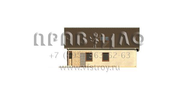 Проект дома с мансардным этажом из кирпича, керамических блоков или газобетона S3-110-4 (Z71 GL)