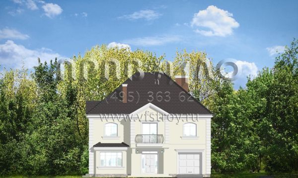 Проект элегантного дома в классическом стиле S8-455-1 (Элегантный)