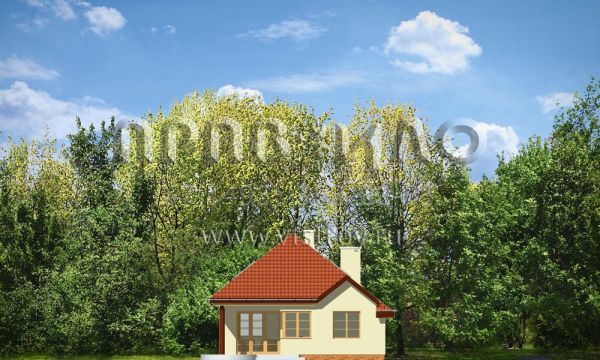 Проект керамоблочного дома для вытянутого участка S8-214 (Такса 2)