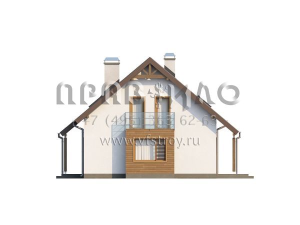 Проект частного дома с эркером  S3-134-1 (Z162)