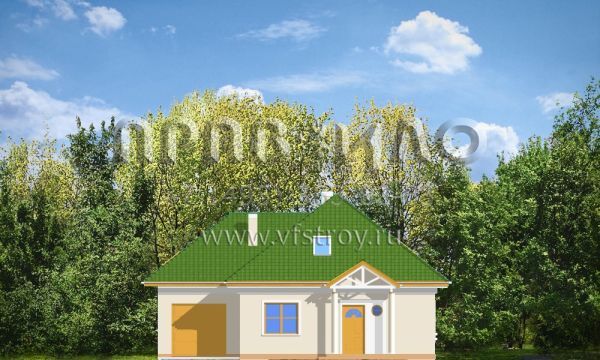 Проект одноэтажного дома с колоннами S8-178-1 (Мазурек 2)