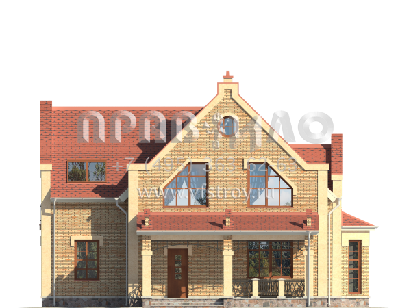 Проект респектабельного загородного дома в романском стиле S7-205(3-14)