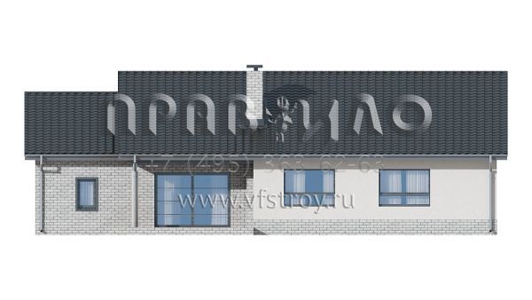 Проект комфортного загородного дома из кирпича, керамических блоков и газобетона S3-141-3 (Z41 GP)