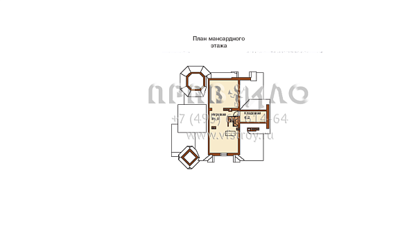 Проект строительства дома с элементами готики по проекту L-369-1P