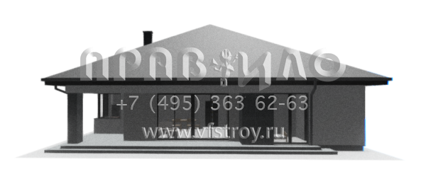 Современный одноэтажный проект дома с многоскатной крышей и гаражом на две машины S3-191-8 (Z412)