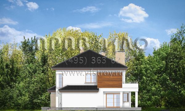 Проект двухэтажного коттеджа S8-375 (Вега)