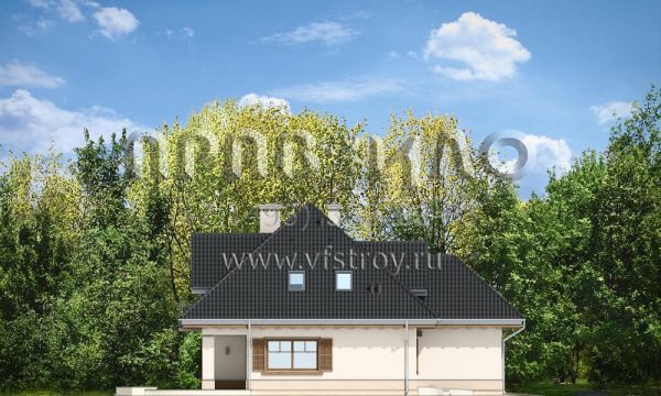 Проект традиционного дома из керамических блоков S8-234-2 (Фантазия)