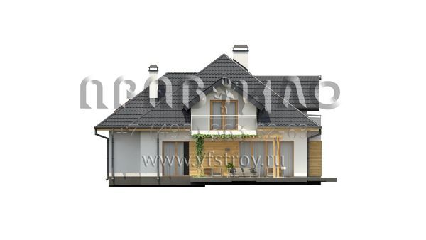 Проект дома с мансардой и гаражом на два автомобиля S3-239-1 (Z270)