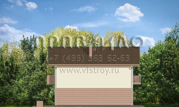 Проект двухэтажного коттеджа с балконами S8-159 (Дом с Мансардой)