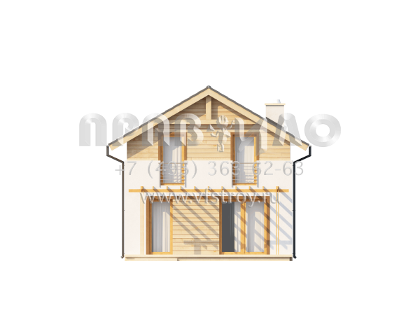 Проект экономичного дома для небольшого участка S3-110-2 (Z38)