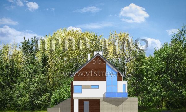 Проект современного особняка S8-419 (Дом на Горке)