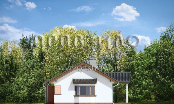 Проект коттеджа для небольшой семьи S8-84 (Жемчужина)