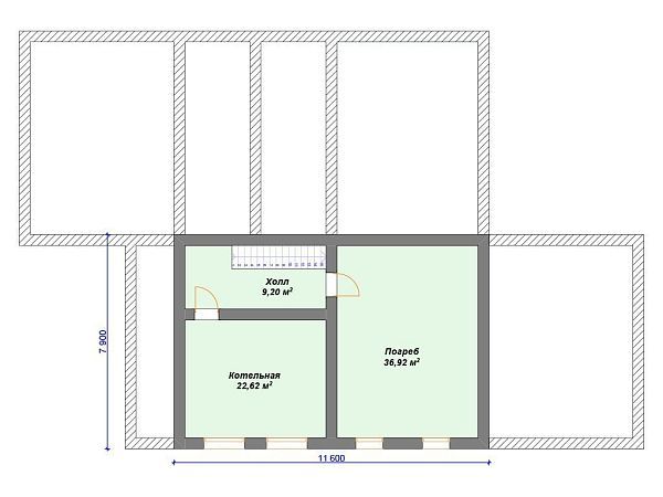 Проект деревянного дома из бревна 15 на 22 м с цокольным этажом S4-416 (ДО-111)