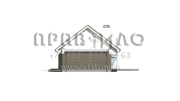 Проект одноэтажного дома с мансардой и с гаражом в классическом стиле S3-197 (Z266)