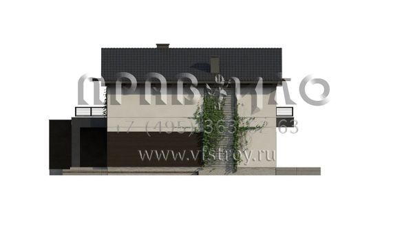 Проект современного двухэтажного дома для строительства на узких участках S3-119-5 (Z374)