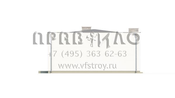 Проект одноэтажного загородного дома в стиле хайтек S3-190-2 (Zx34)