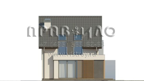 Проект дома для строительства на узких земельных участках  S3-103-1 (Z290)