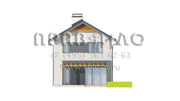 Проект прямоугольного дома в современном стиле  S3-94-1 (Z297)