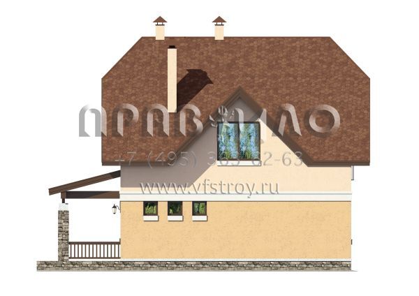 Проект экономичного дома S7-132 (3-42)