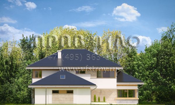 Проект дорогого коттеджа S8-441 (Дом с Видом 4)