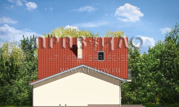  Проект коттеджа с балконом  S8-142 (Алиция)