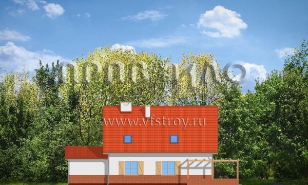 Проект сельского дома S8-198-1 (Лесной Заулок)