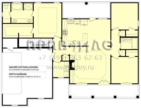 Проект дома с гаражом на две машины в английском стиле S5-139 (041-00009)