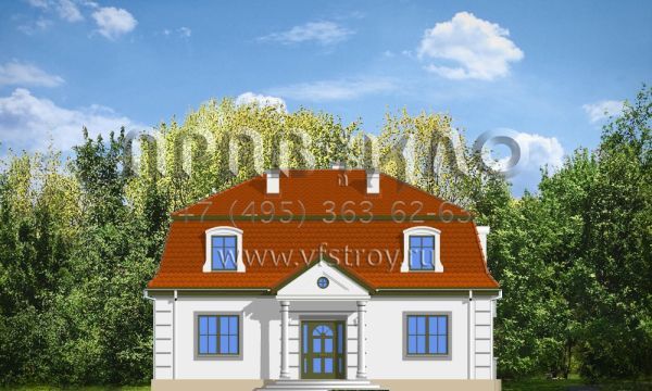 Проект дома в ретро стиле S8-183-1 (Ретро)