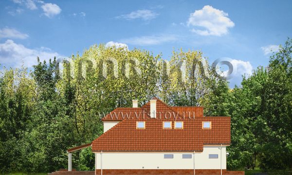 Проект коттеджа с садовой террасой S8-309 (Затишье 3)