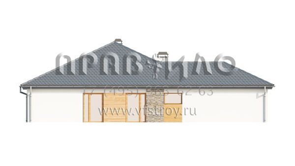 Проект частного дома с пристроенным гаражом S3-207 (Z199)