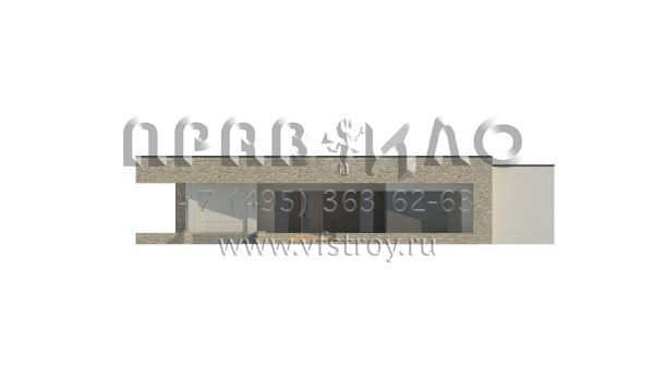 Проект стильного четырехкомнатного дома с встроенным гаражом S3-162-2 (Zx71)