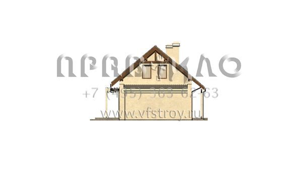 Проект пятикомнатного мансардного дома с гаражом S3-121-6 (Z216 GL)