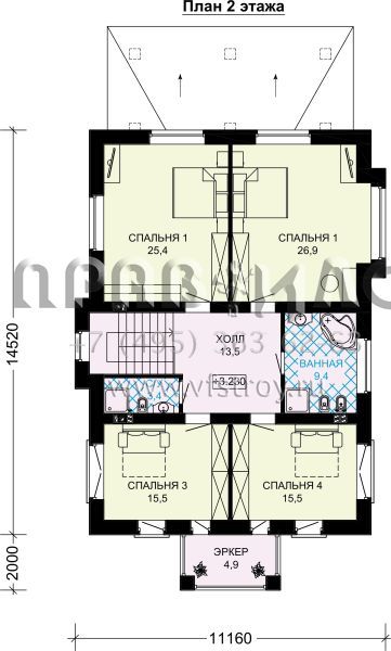 Проект кирпичного дома с подвалом S7-232 (2-17c.1)