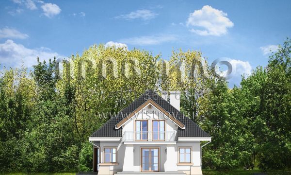 Проект дома с солидным входом S8-183-2 (Шалость)