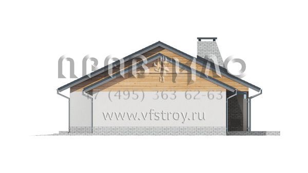 Проект комфортного загородного дома из кирпича, керамических блоков и газобетона S3-141-3 (Z41 GP)