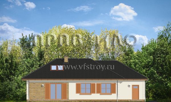 Проект коттеджа со сквозным гаражом S8-161-1 (Доминик 2)