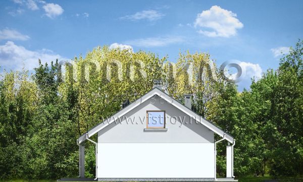 Проект одноэтажного коттеджа с большими окнами S8-131 (Кайтек)