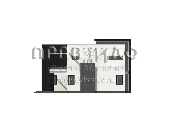 Проект современного загородного дома в стиле модерн  S3-315 (Zx1)