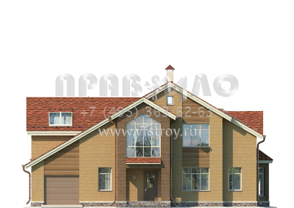 Дом из газобетона с гаражом и просторной игровой комнатой S7-275 (3-25)